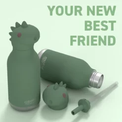 ASOBU Bestie Trinkflasche „Cillian der Dino“, 460 ml