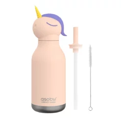ASOBU Bestie Trinkflasche „Sparkle das Einhorn“, 460 ml