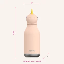 ASOBU Bestie Trinkflasche „Sparkle das Einhorn“, 460 ml