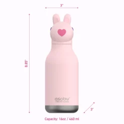 Asobu Bestie Trinkflasche „Bubbles der Hase“, 460 ml
