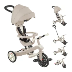 Globber Trike Explorer 4in1, ECO, kokos weiß, 10M-5J, mitwachsendes Dreirad