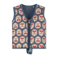 Konges Sløjd Kinder-Schwimmweste Ellis „Cherry Bow Blue“, Neopren