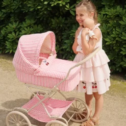 Konges Sløjd Puppen-Buggy „Bubblegum Check“