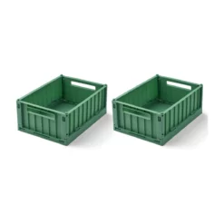Liewood Aufbewahrungsbox Weston „Dusty ivy“, Größe S, 2er-Set