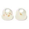 Liewood Ember Silikon-Lätzchen „Elephant / Creme de la creme“, 2er-Set