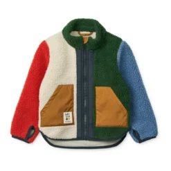 Liewood Fleecejacke Noam „Garden green / Multi mix“