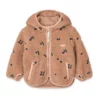 Liewood Mara Sherpa Jacke mit Kapuze und Ohren „Berry / Pale tuscany / Embroidery“