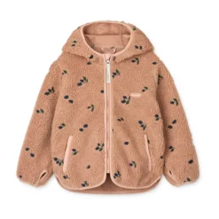 Liewood Mara Sherpa Jacke mit Kapuze „Berry : Pale tuscany : Embroidery“