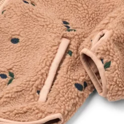 Liewood Mara Sherpa Jacke mit Kapuze „Berry : Pale tuscany : Embroidery“