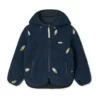 Liewood Mara Sherpa Jacke mit Kapuze „Rocket : Classic navy : Embroidery“