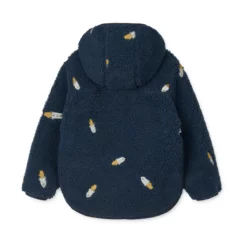 Liewood Mara Sherpa Jacke mit Kapuze „Rocket : Classic navy : Embroidery“