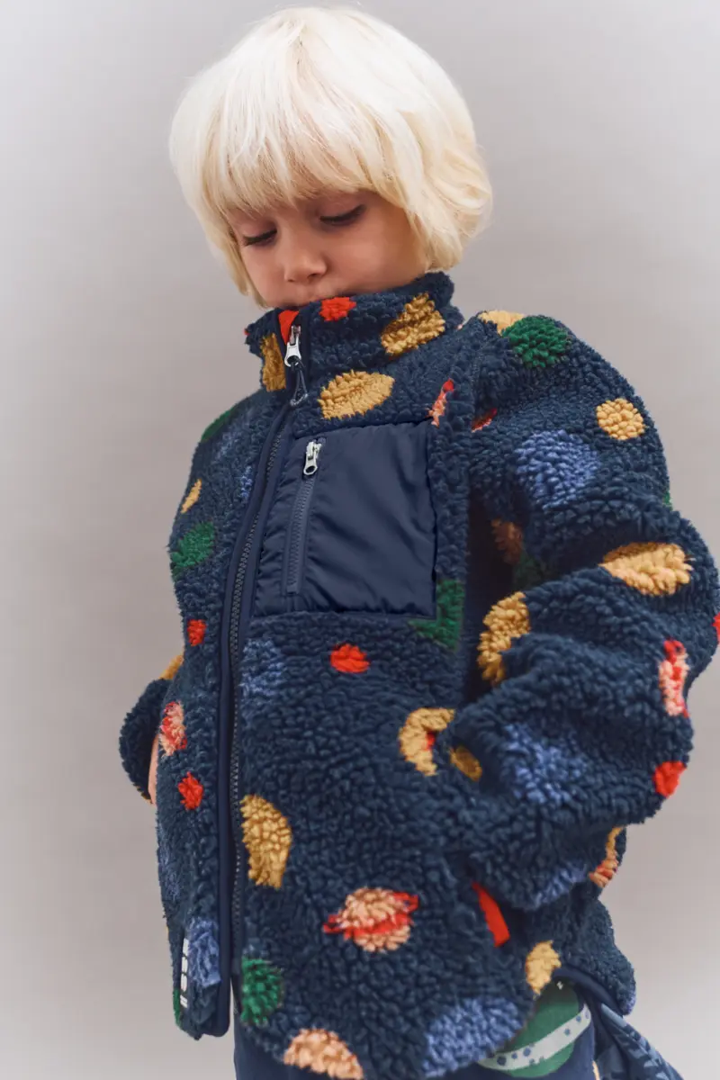 Liewood Nolan Sherpa Jacke für Kinder „Universe / Classic navy“, Gr. 80, 92, 98, 134 – Bild 5