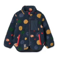 Liewood Nolan Sherpa Jacke für Kinder „Universe : Classic navy“