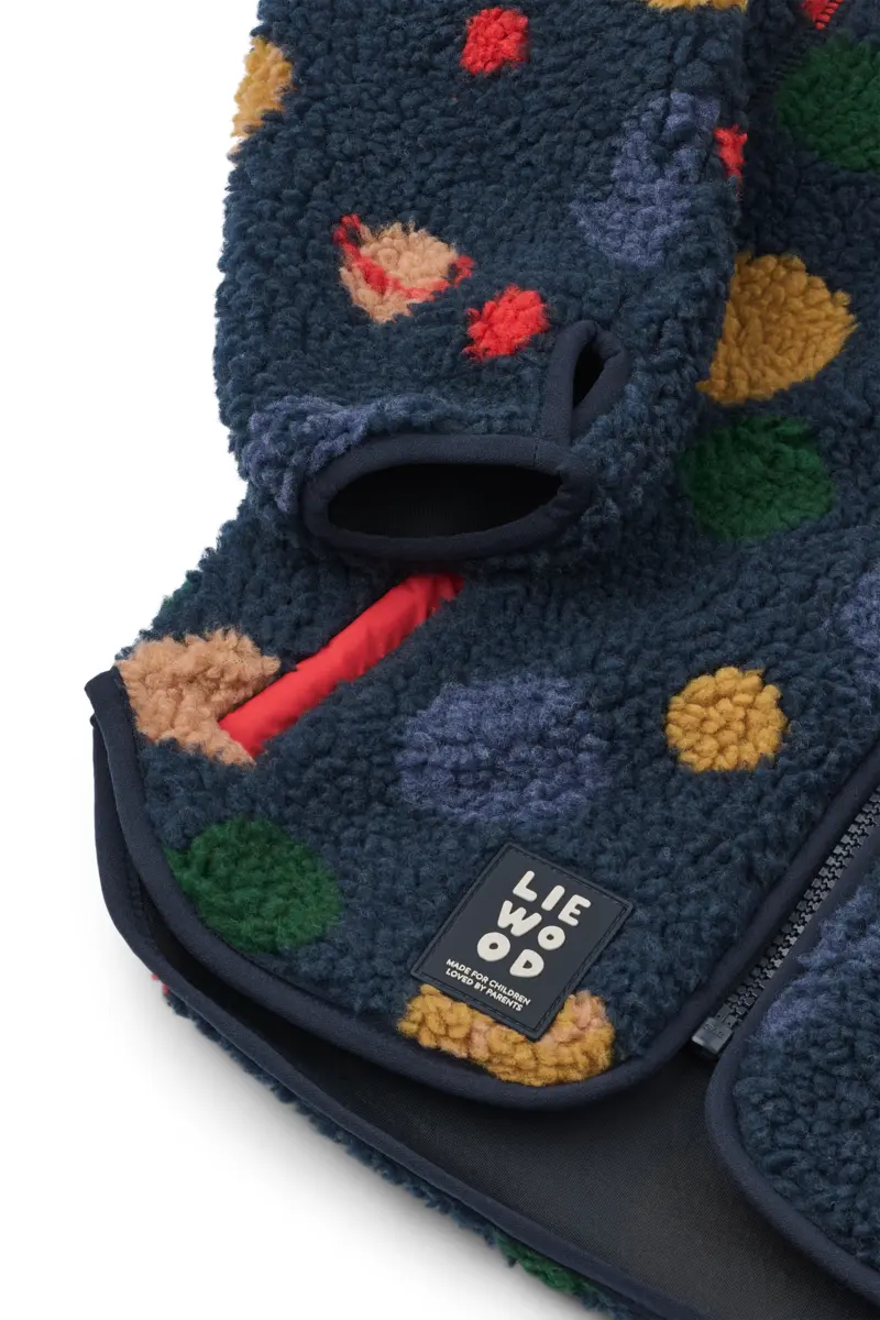 Liewood Nolan Sherpa Jacke für Kinder „Universe : Classic navy“