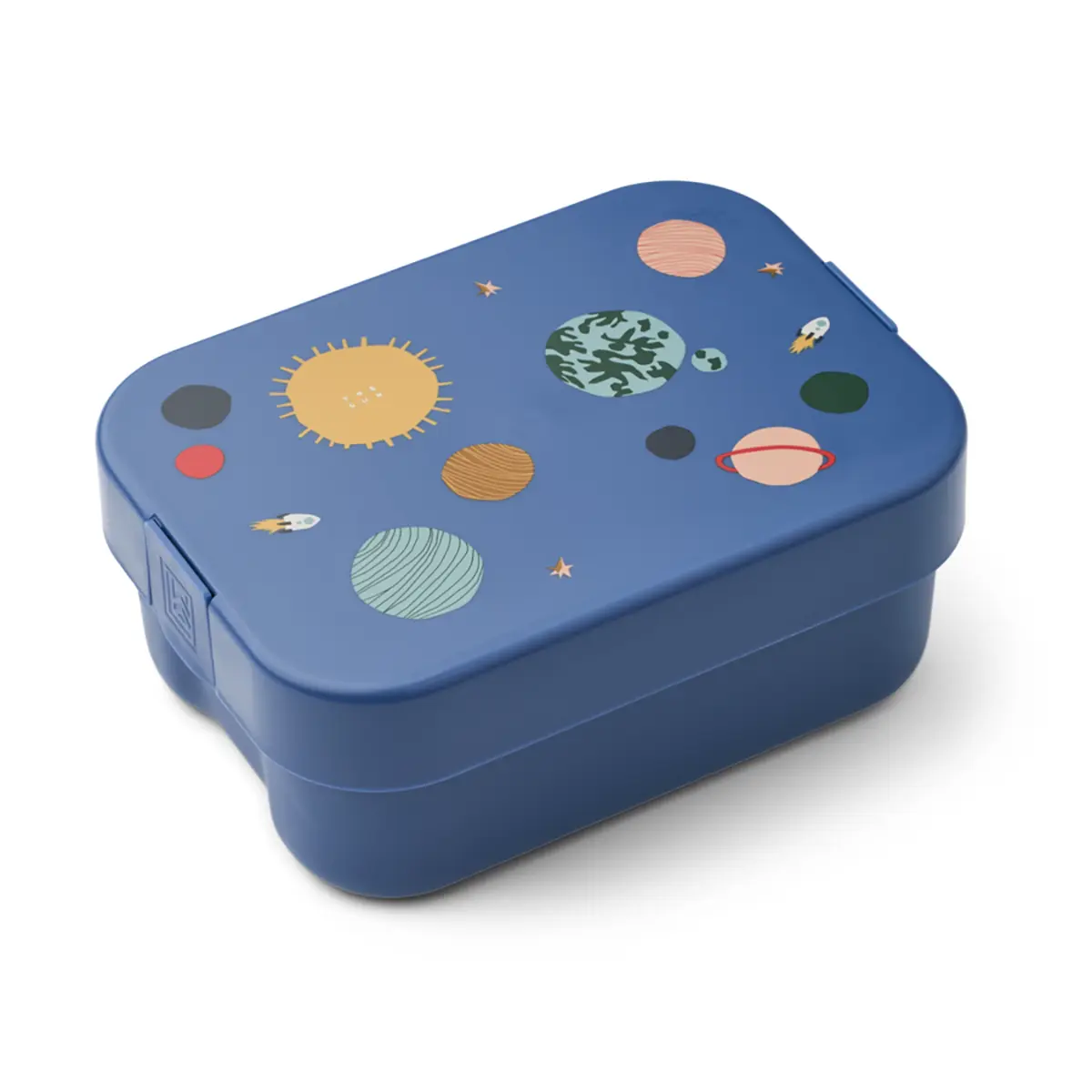 Liewood Snackbox Kamil „Universe / Classic navy“ mit Göffel