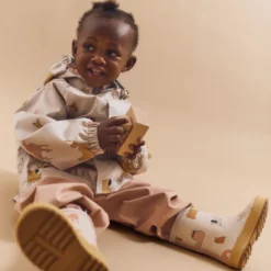 Liewood Softshell Regenbekleidungs-Set Manu „Cats and Dogs / Sandy“