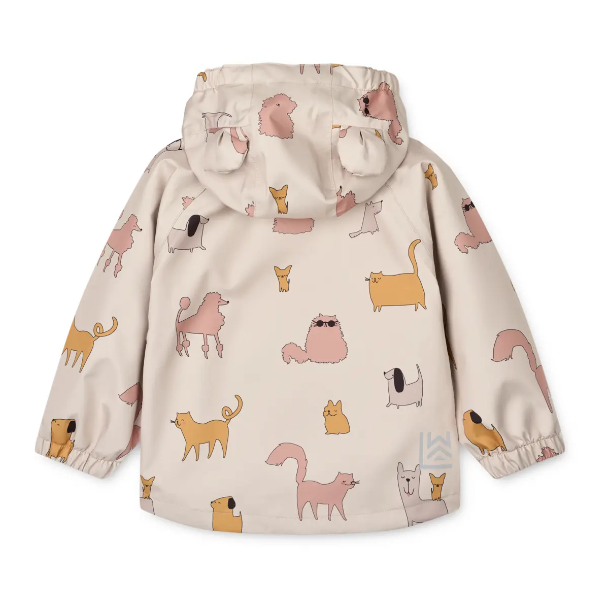 Liewood Softshell Regenbekleidungs-Set Manu „Cats and Dogs / Sandy“
