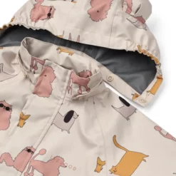 Liewood Softshell Regenbekleidungs-Set Manu „Cats and Dogs / Sandy“