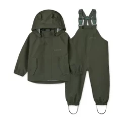 Liewood Softshell Regenbekleidungs-Set Manu „Hunter green“