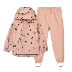 Liewood Softshell Regenbekleidungs-Set Pedia „Berry / Pale Tuscany“