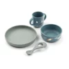 Liewood Vivi Silikon Geschirr-Set „Arctic Sea / Ocean view“, 4er-Set