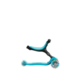 Globber 3-in-1 Roller Go-Up Active Lights 360 Grad mit Leuchtrollen – Blau, Hinterradlenkung, 15M-9J