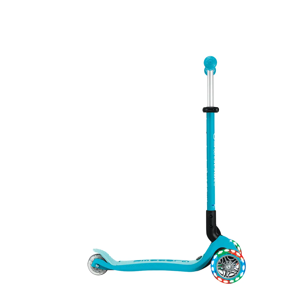 Globber 3-in-1 Roller Go-Up Active Lights 360 Grad mit Leuchtrollen – Blau, Hinterradlenkung, 15M-9J