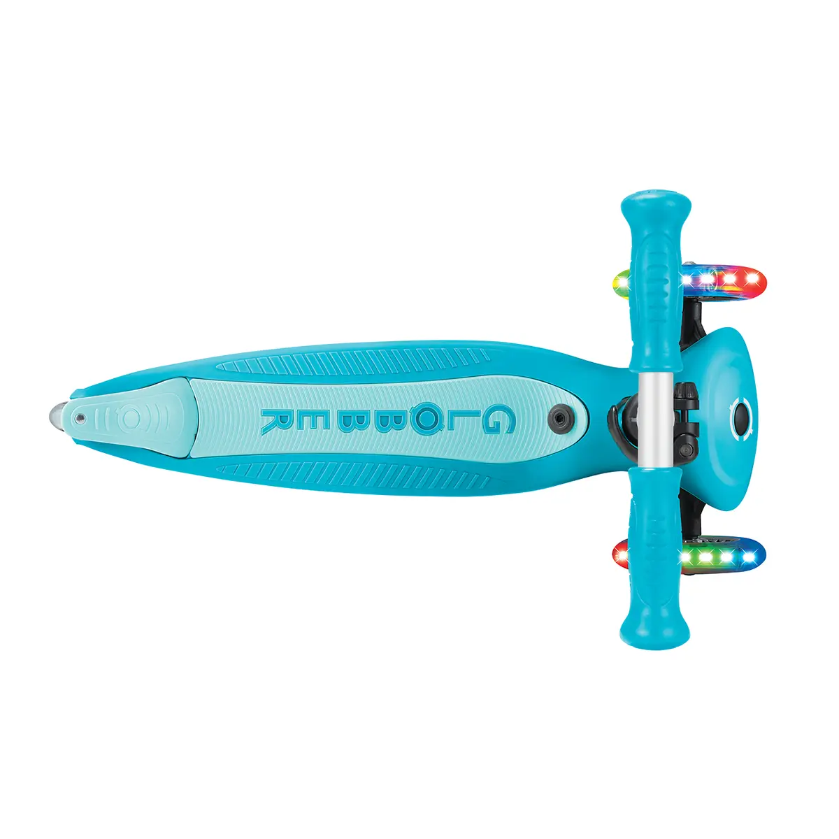 Globber 3-in-1 Roller Go-Up Active Lights 360 Grad mit Leuchtrollen – Blau, Hinterradlenkung, 15M-9J