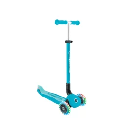 Globber 3-in-1 Roller Go-Up Active Lights 360 Grad mit Leuchtrollen – Blau, Hinterradlenkung, 15M-9J