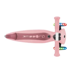Globber 3-in-1 Roller Go-Up Active Lights 360 Grad mit Leuchtrollen – Pastellrosa, Hinterradlenkung, 15M-9J