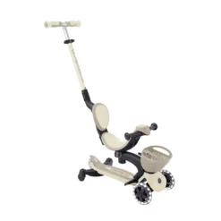 Globber 3-in-1 Roller Go-Up Baby Lights 360º mit Leuchtrollen – Taupe, 15M-9J