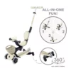 Globber 3-in-1 Roller Go-Up Baby Lights 360º mit Leuchtrollen – Taupe, 15M-9J