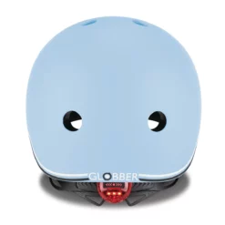 Globber Kinderhelm GO-UP Lights, pastellblau, Gr. XS/S, 45-51 cm, mit Rücklicht