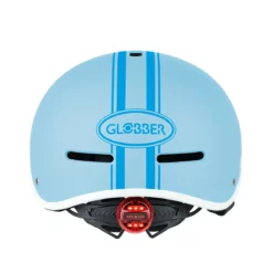 Globber Kinderhelm Master Lights, pastelblau, Gr. XS/S, 47-51 cm, mit Rücklicht