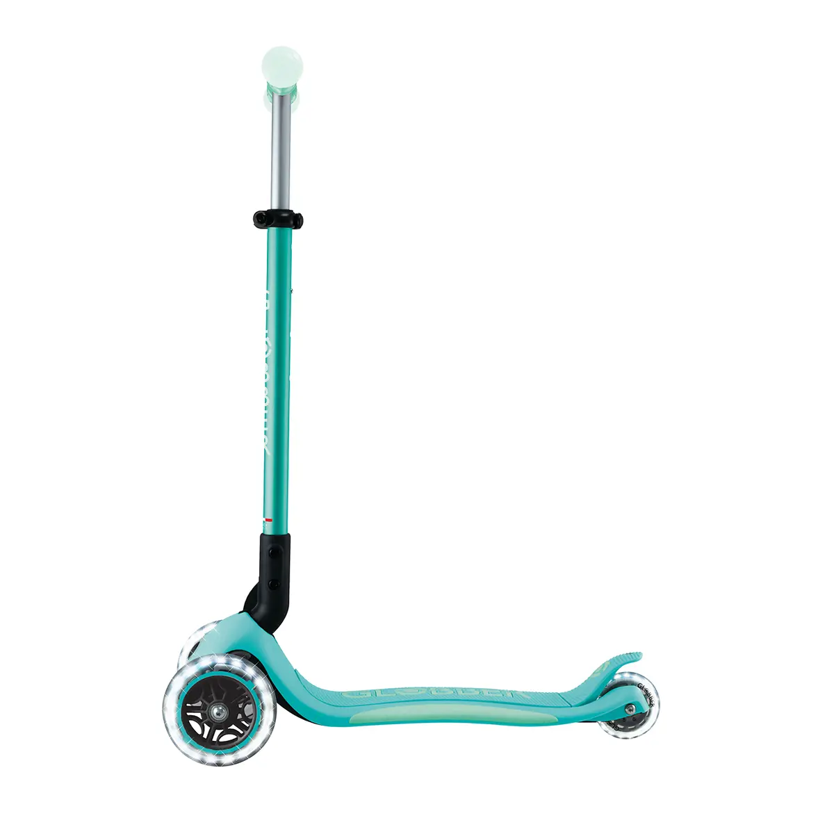 Globber Roller Elite Glow Lights mit Leuchtrollen – Dunkelmint, ab 3 Jahre