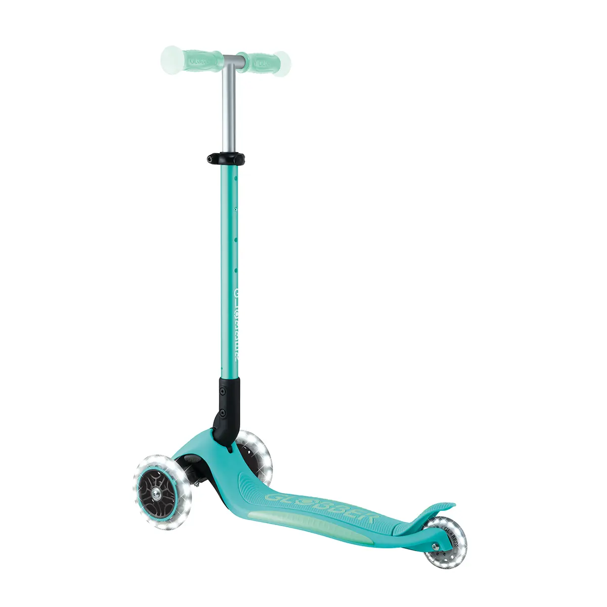 Globber Roller Elite Glow Lights mit Leuchtrollen – Dunkelmint, ab 3 Jahre