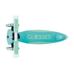 Globber Roller Elite Glow Lights mit Leuchtrollen – Dunkelmint, ab 3 Jahre