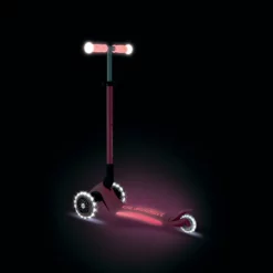 Globber Roller Elite Glow Lights mit Leuchtrollen – Pastellrosa, ab 3 Jahre