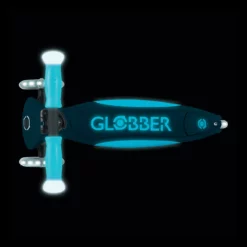 Globber Roller Elite Glow Lights mit Leuchtrollen – Petrol, ab 3 Jahre