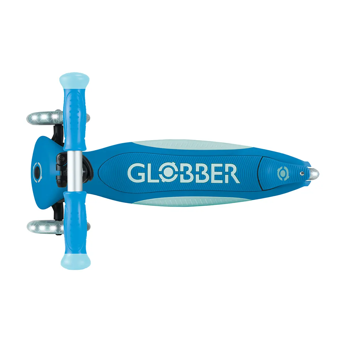 Globber Roller Elite Glow Lights mit Leuchtrollen – Petrol, ab 3 Jahre