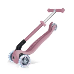 Globber Roller Junior Foldable Lights ECO mit Leuchtrollen – Beere, 2-6 Jahre, Modell 2025