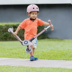 Globber Roller Junior Foldable Lights ECO mit Leuchtrollen – Beere, 2-6 Jahre, Modell 2025