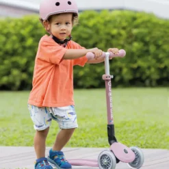 Globber Roller Junior Foldable Lights ECO mit Leuchtrollen – Beere, 2-6 Jahre, Modell 2025