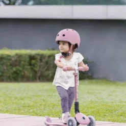 Globber Roller Junior Foldable Lights ECO mit Leuchtrollen – Beere, 2-6 Jahre, Modell 2025