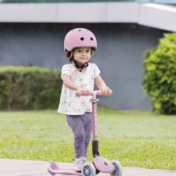 Globber Roller Junior Foldable Lights ECO mit Leuchtrollen – Beere, 2-6 Jahre, Modell 2025
