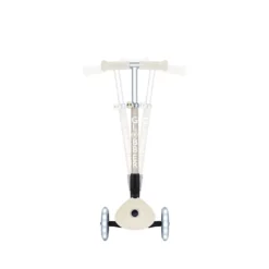 Globber Roller Junior Foldable Lights ECO mit Leuchtrollen – kokos weiß, 2-6 Jahre