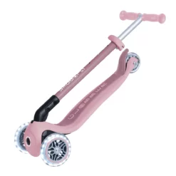 Globber Roller Primo Foldable Lights ECO mit Leuchtrollen – Beere, 3-9 Jahre