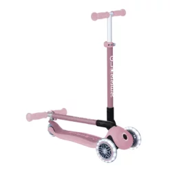 Globber Roller Primo Foldable Lights ECO mit Leuchtrollen – Beere, 3-9 Jahre