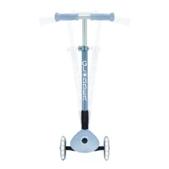 Globber Roller Primo Foldable Plus Lights ECO mit Leuchtrollen – Blaubeere, 3-9 Jahre