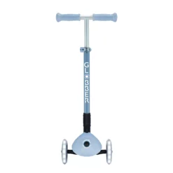 Globber Roller Primo Foldable Plus Lights ECO mit Leuchtrollen – Blaubeere, 3-9 Jahre